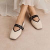 image:imageVIVAIA Myriel Margot 30 Mary Jane Flats for Women Comfortable Square Toe Fashion Adjustable Metal Buckle Sustainable Ballet Flat ShoesPale Apricot