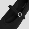 image:imageVIVAIA Nelly Womens Mary Jane Flats Comfortable Almond Toe Ballet Flat Shoe Lightweight Soft Versatility Dress ShoesBlack