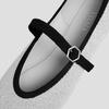 image:imageVIVAIA Nelly Womens Mary Jane Flats Comfortable Almond Toe Ballet Flat Shoe Lightweight Soft Versatility Dress ShoesMetallic Diamond Black