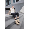 image:imageVIVAIA Regina Pro Booties for Women Comfort Block Heel Ankle Boots Square Toe Slipon Water Repellent Anti Slip for FallWinter Dress Daily OutfitBlackAlmond