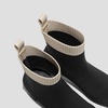 image:imageVIVAIA Regina Pro Booties for Women Comfort Block Heel Ankle Boots Square Toe Slipon Water Repellent Anti Slip for FallWinter Dress Daily OutfitBlackAlmond