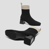 image:imageVIVAIA Regina Pro Booties for Women Comfort Block Heel Ankle Boots Square Toe Slipon Water Repellent Anti Slip for FallWinter Dress Daily OutfitBlackAlmond