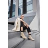 image:imageVIVAIA Regina Pro Booties for Women Comfort Block Heel Ankle Boots Square Toe Slipon Water Repellent Anti Slip for FallWinter Dress Daily OutfitBlackAlmond