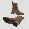 image:imageVIVAIA Regina Pro Booties for Women Comfort Block Heel Ankle Boots Square Toe Slipon Water Repellent Anti Slip for FallWinter Dress Daily OutfitEspresso Metallic