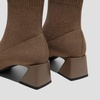 image:imageVIVAIA Regina Pro Booties for Women Comfort Block Heel Ankle Boots Square Toe Slipon Water Repellent Anti Slip for FallWinter Dress Daily OutfitEspresso Metallic