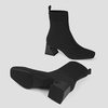 image:imageVIVAIA Regina Pro Booties for Women Comfort Block Heel Ankle Boots Square Toe Slipon Water Repellent Anti Slip for FallWinter Dress Daily OutfitSolid Black