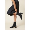image:imageVIVAIA Regina Pro Booties for Women Comfort Block Heel Ankle Boots Square Toe Slipon Water Repellent Anti Slip for FallWinter Dress Daily OutfitSolid Black
