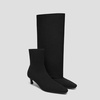 image:imageVIVAIA Rita Womens Ankle Boots with Detachable Leg Warmers Mini Square Toe Kitten Heel Booties Fashion Comfortable for Daily OutfitBlack