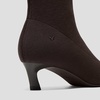 image:imageVIVAIA Rita Womens Ankle Boots with Detachable Leg Warmers Mini Square Toe Kitten Heel Booties Fashion Comfortable for Daily OutfitDark Chocolate