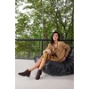 image:imageVIVAIA Ryan SlipOn Chelsea Boots for Women Square Toe Ankle Boots Water Repellent Comfortable Low Heel Booties for Daily OutfitDark Chocolate