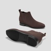 image:imageVIVAIA Ryan SlipOn Chelsea Boots for Women Square Toe Ankle Boots Water Repellent Comfortable Low Heel Booties for Daily OutfitDark Chocolate