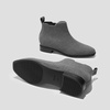 image:imageVIVAIA Ryan SlipOn Chelsea Boots for Women Square Toe Ankle Boots Water Repellent Comfortable Low Heel Booties for Daily OutfitWool Grey