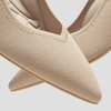 image:imageVIVAIA Scarlett PointedToe Kitten Heel Pumps Knit Upper Arch Support Rubber OutsoleAlmond
