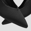 image:imageVIVAIA Scarlett PointedToe Kitten Heel Pumps Knit Upper Arch Support Rubber OutsoleBlack
