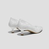 image:imageVIVAIA Scarlett PointedToe Kitten Heel Pumps Knit Upper Arch Support Rubber OutsoleWhite Lace Embroidery
