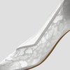 image:imageVIVAIA Scarlett PointedToe Kitten Heel Pumps Knit Upper Arch Support Rubber OutsoleWhite Lace Embroidery