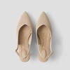 image:imageVIVAIA Selena PointedToe Kitten Slingback Elegant Arch SupportAlmond