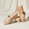 image:imageVIVAIA Stacey Pro Roundtoe Wedge Sandals for Women Open Toe Sandals Comfy Casual Dressy SummerAlmond Crochet