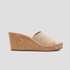 image:imageVIVAIA Stacey Pro Roundtoe Wedge Sandals for Women Open Toe Sandals Comfy Casual Dressy SummerAlmond Crochet