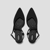 image:imageVIVAIA Sylvan Womens PointEase Slingback Pumps Pointed Toe Knit Upper Arch Support Kitten HeelBlack