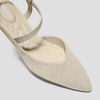 image:imageVIVAIA Sylvan Womens PointEase Slingback Pumps Pointed Toe Knit Upper Arch Support Kitten HeelStone Grey Metallic