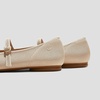 image:imageVIVAIA Tamia Mary Jane Flats for Women Comfortable Toe Flat Shoes Adjustable Washable Ballet FlatsAlmond