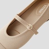 image:imageVIVAIA Tamia Mary Jane Flats for Women Comfortable Toe Flat Shoes Adjustable Washable Ballet FlatsAlmond