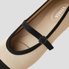 image:imageVIVAIA Tamia Mary Jane Flats for Women Comfortable Toe Flat Shoes Adjustable Washable Ballet FlatsAlmond Black