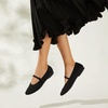 image:imageVIVAIA Tamia Mary Jane Flats for Women Comfortable Toe Flat Shoes Adjustable Washable Ballet FlatsBlack