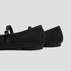 image:imageVIVAIA Tamia Mary Jane Flats for Women Comfortable Toe Flat Shoes Adjustable Washable Ballet FlatsBlack Mesh