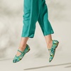 image:imageVIVAIA Tamia Mary Jane Flats for Women Comfortable Toe Flat Shoes Adjustable Washable Ballet FlatsTurquoise Tropical