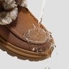 image:imageVIVAIA Terry Womens Wool Warm Ankle Boots Lightweight Water Repellent Winter Snow Booties Comfortable Platform Heel Ankle BootsCaramel Wool Water Prf