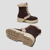 image:imageVIVAIA Terry Womens Wool Warm Ankle Boots Lightweight Water Repellent Winter Snow Booties Comfortable Platform Heel Ankle BootsDkchocolate Wool Water Prf