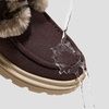 image:imageVIVAIA Terry Womens Wool Warm Ankle Boots Lightweight Water Repellent Winter Snow Booties Comfortable Platform Heel Ankle BootsDkchocolate Wool Water Prf