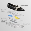 image:imageVIVAIA Valentina Pointed Toe Women Casual Flats Slip on Comfortable LoafersBlack Ivory