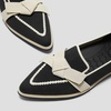 image:imageVIVAIA Valentina Pointed Toe Women Casual Flats Slip on Comfortable LoafersBlack Ivory