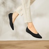 image:imageVIVAIA Womens Aria 5 Pointed Toe Ballet FlatsBlack  Water Repellent