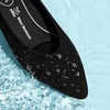 image:imageVIVAIA Womens Aria 5 Pointed Toe Ballet FlatsBlack  Water Repellent