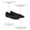 image:imageVIVAIA Womens Aria 5 Pointed Toe Ballet FlatsBlack  Water Repellent