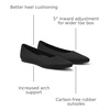 image:imageVIVAIA Womens Aria 5 Pointed Toe Ballet FlatsBlack