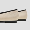 image:imageVIVAIA Womens Margot 20 SquareToe Ballet FlatsCream Ivory  Black