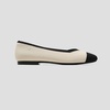 image:imageVIVAIA Womens Margot 20 SquareToe Ballet FlatsCream Ivory  Black