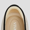 image:imageVIVAIA Womens Margot 20 SquareToe Ballet FlatsCream Ivory  Black