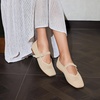 image:imageVIVAIA Womens Margot Mary Jane SquareToe Ballet FlatsAlmond Mesh