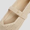 image:imageVIVAIA Womens Margot Mary Jane SquareToe Ballet FlatsAlmond Mesh