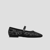 image:imageVIVAIA Womens Margot Mary Jane SquareToe Ballet FlatsBlack Floral Mesh