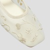 image:imageVIVAIA Womens Margot Mary Jane SquareToe Ballet FlatsCream Floral Mesh