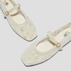 image:imageVIVAIA Womens Margot Mary Jane SquareToe Ballet FlatsCream Floral Mesh