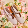 image:imageVIVAIA Womens Margot Mary Jane SquareToe Ballet FlatsRose Gold