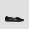 image:imageVIVAIA Yanka Womens Flat Shoes Round Toe Satin Sneakerina Laceup Ballet Flats Comfortable Lightweight Fashion SneakerBlack